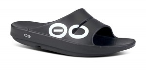 Oofos OOahh Sport Slide Sandal Sandalen Heren Wit Zwart | IY3541697