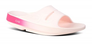 Oofos OOahh Sport Slide Sandal Sandalen Dames Roze Roze | TW4295683