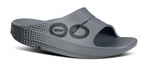 Oofos OOahh Sport Slide Sandal Sandalen Heren Slate | LV9360451