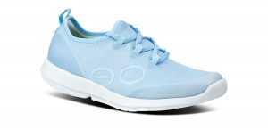 Oofos OOmg Sport LS Low Shoe Schoenen Dames Wit Rood Blauw | HX6071423