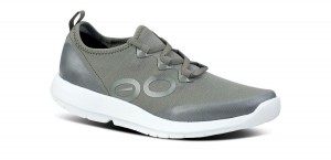 Oofos OOmg Sport LS Low Shoe Schoenen Dames Wit Olijfgroen | MT5648197