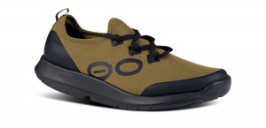 Oofos OOmg Sport LS Low Shoe Schoenen Heren Zwart Groen | AG0637594