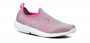 Oofos OOmg Sport Low Shoe Schoenen Dames Wit Fuchsie | JL3268905