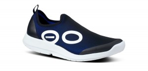 Oofos OOmg Sport Low Shoe Schoenen Heren Wit Donkerblauw | FC1854029