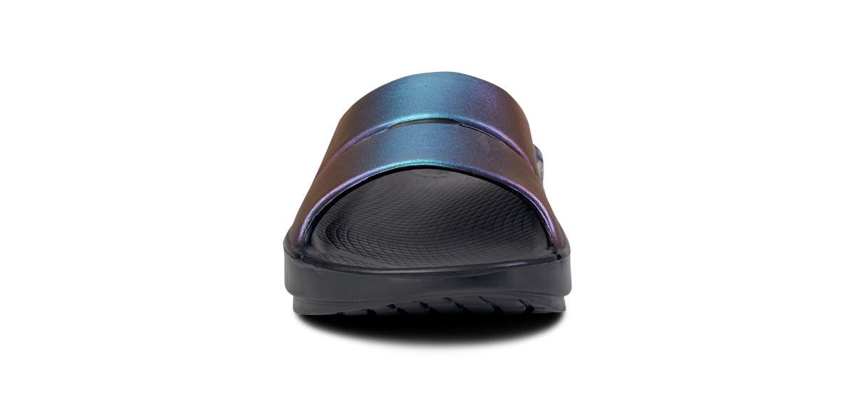 Oofos OOahh Luxe Slide Sandal Sandalen Dames Midnight Spectre | OH4523687