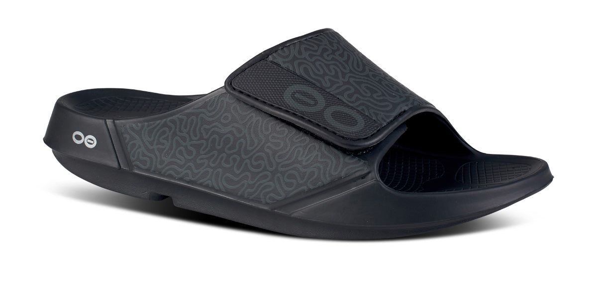 Oofos OOahh Sport Flex Sandal Sandalen Heren Zwart | EO5019473