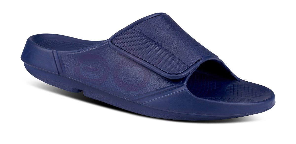 Oofos OOahh Sport Flex Sandal Sandalen Heren Donkerblauw | UD0268174