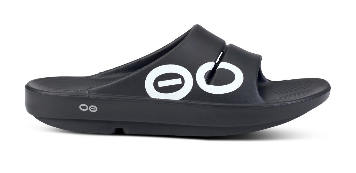 Oofos OOahh Sport Slide Sandal Sandalen Heren Wit Zwart | IY3541697