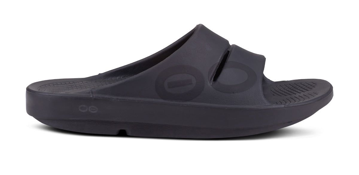 Oofos OOahh Sport Slide Sandal Sandalen Heren Zwart | BO8690537