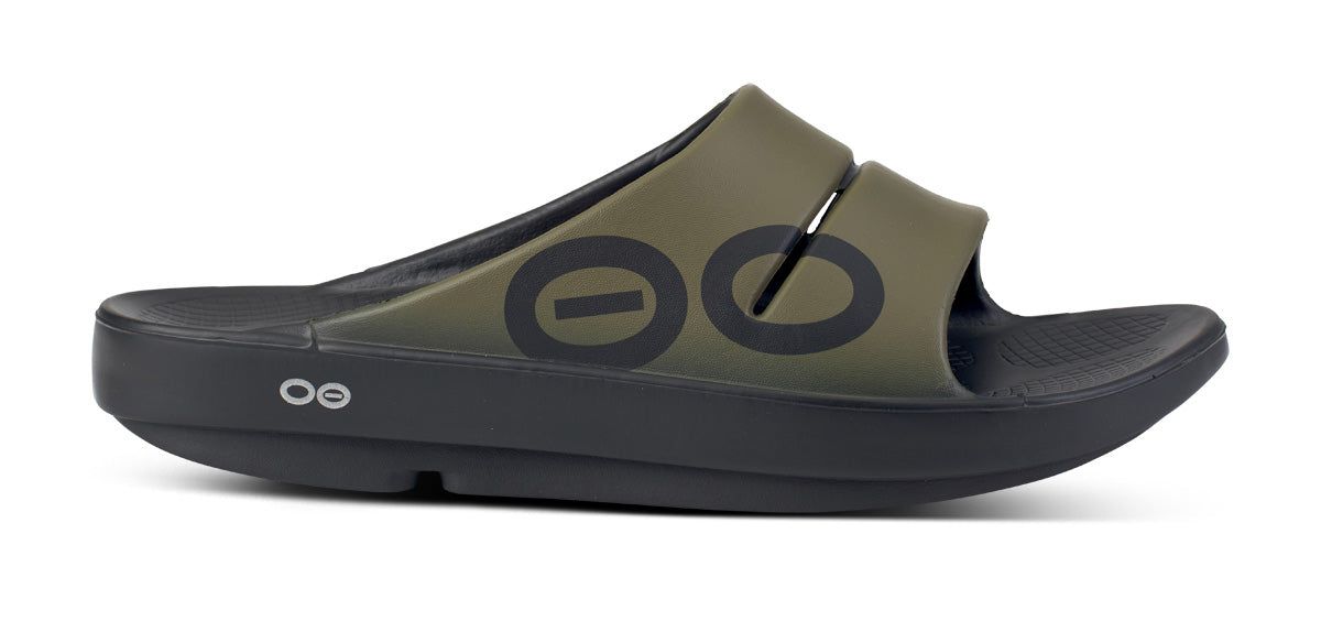 Oofos OOahh Sport Slide Sandal Sandalen Heren Groen | WB4152839