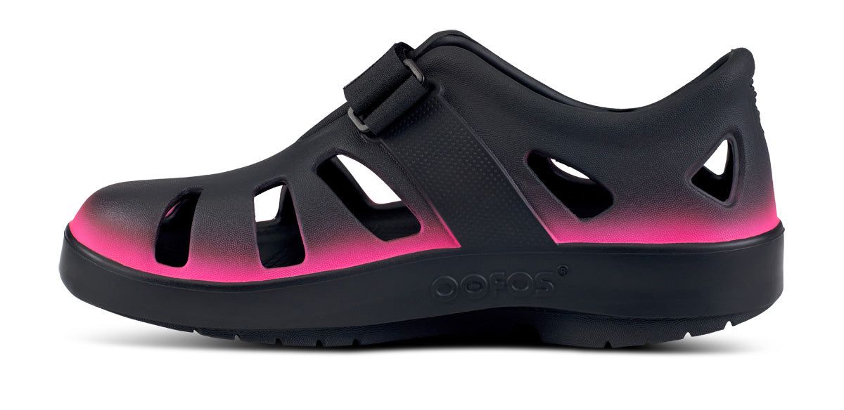 Oofos OOcandoo Sandal Sandalen Dames Zwart Roze | ZT4263918