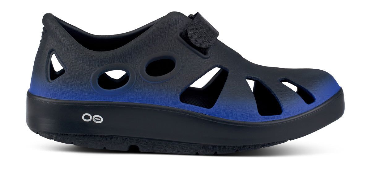 Oofos OOcandoo Sandal Schoenen Heren Zwart Koningsblauw | US2713806