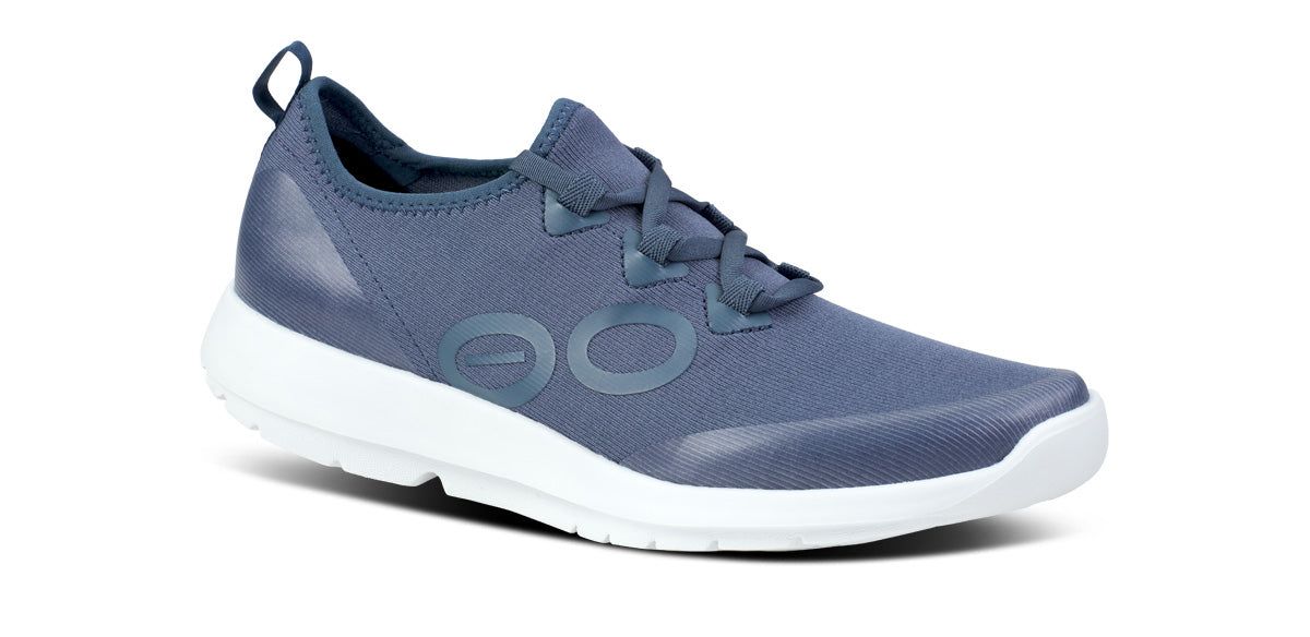 Oofos OOmg Sport LS Low Shoe Schoenen Dames Wit Blauw | WT9861037