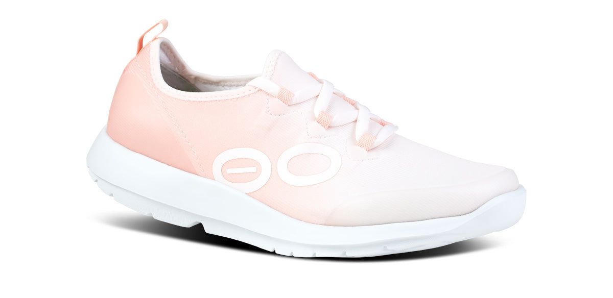 Oofos OOmg Sport LS Low Shoe Schoenen Dames Wit Roze | WI4562901