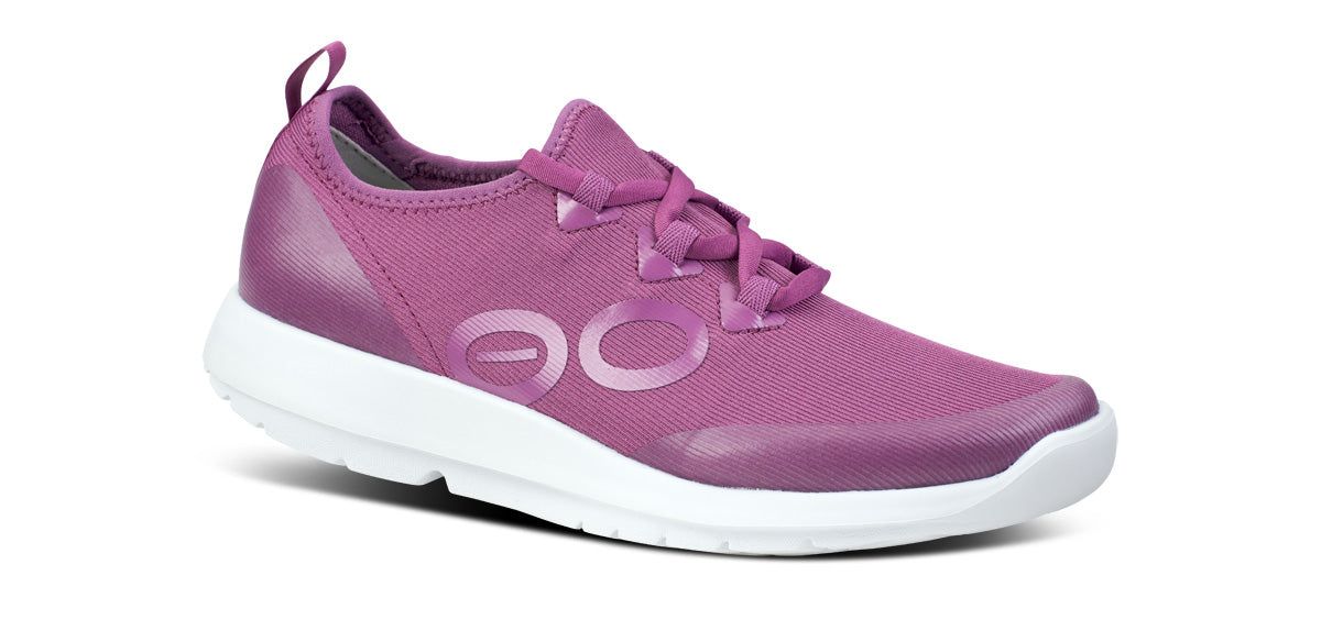 Oofos OOmg Sport LS Low Shoe Schoenen Dames Wit Paars | LG5728094