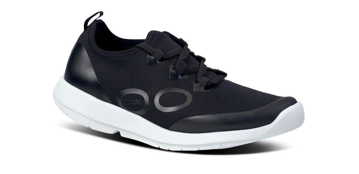 Oofos OOmg Sport LS Low Shoe Schoenen Dames Wit Zwart | LG2513647