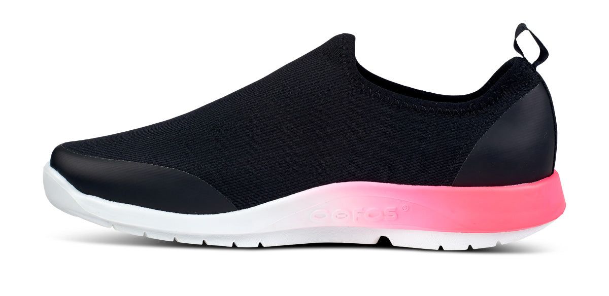 Oofos OOmg Sport Low Shoe Schoenen Dames Roze Zwart | NH7930546