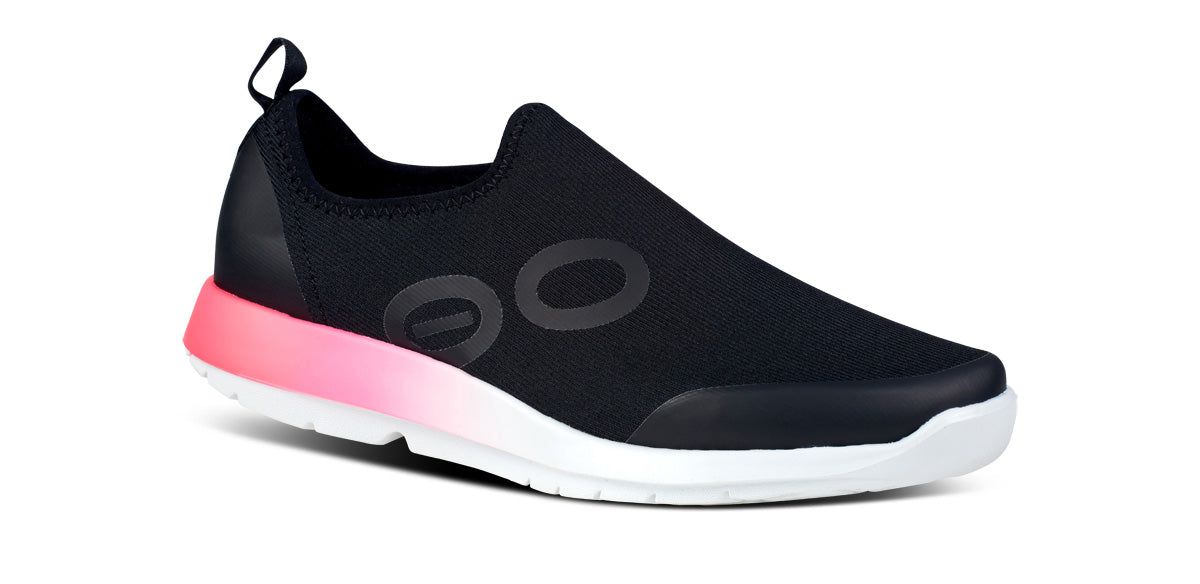 Oofos OOmg Sport Low Shoe Schoenen Dames Roze Zwart | NH7930546